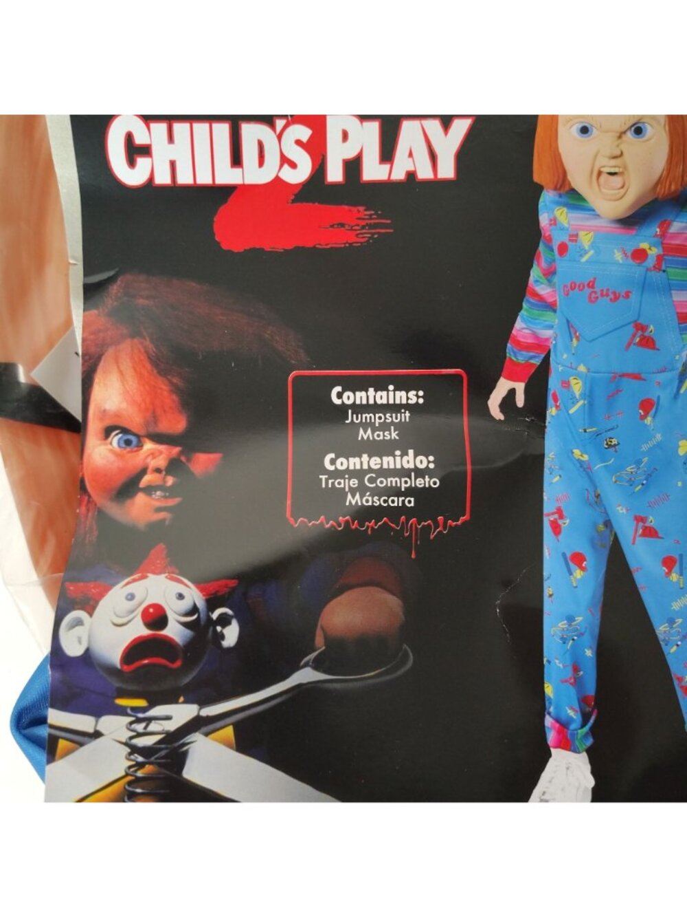 Rubies Boys M (8) Childs Play 2 Chucky Complete Halloween Costume With Mask - Picture 4 of 7